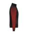 Damen Ladies' Padded Hybrid Jacket Black/red-melange 11483