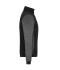 Dames Ladies' Padded Hybrid Jacket Zwart/carbon-melange 11483