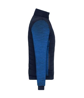 Femme Veste hybride matelassée pour femmes Marine/royal-mélange 11483