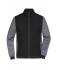 Heren Men's Padded Hybrid Jacket Zwart/carbon-melange 11484