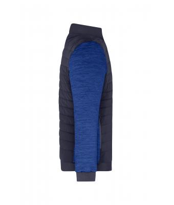 Heren Men's Padded Hybrid Jacket Navy/royal-melange 11484