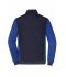 Heren Men's Padded Hybrid Jacket Navy/royal-melange 11484