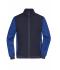 Heren Men's Padded Hybrid Jacket Navy/royal-melange 11484