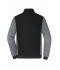 Herren Men's Padded Hybrid Jacket Black/carbon-melange 11484