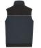Unisex Hybrid Workwear Vest Carbon/zwart 11485