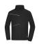 Unisex Fleece Jacket - Corduroy Look Black 11799