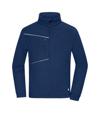 Unisex Fleece Jacket - Corduroy Look Navy 11799