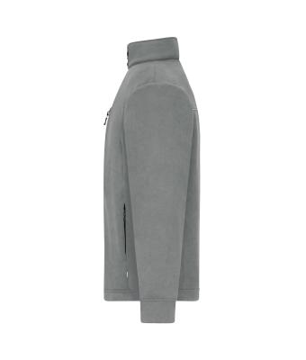 Unisex Fleece Jacket - Corduroy Look Steel-grey 11799
