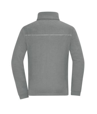 Unisex Fleece Jacket - Corduroy Look Steel-grey 11799