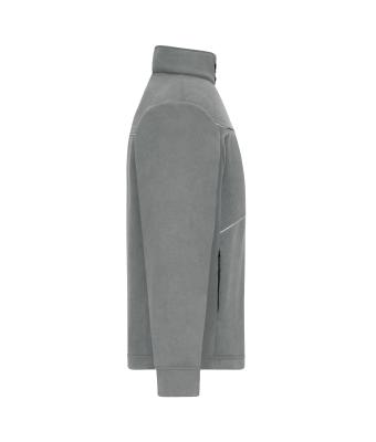 Unisex Fleece Jacket - Corduroy Look Staal-grijs 11799