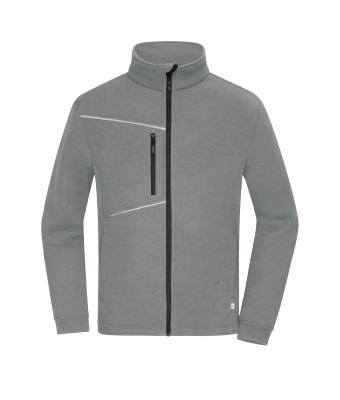 Unisex Fleece Jacket - Corduroy Look Staal-grijs 11799