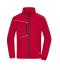 Unisex Fleece Jacket - Corduroy Look Rood 11799