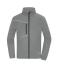 Unisex Fleece Jacket - Corduroy Look Steel-grey 11799