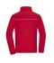 Unisex Fleece Jacket - Corduroy Look Red 11799