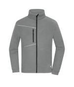 Unisex Fleece Jacket - Corduroy Look Staal-grijs 11799