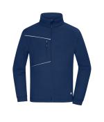 Unisex Fleece Jacket - Corduroy Look Navy 11799