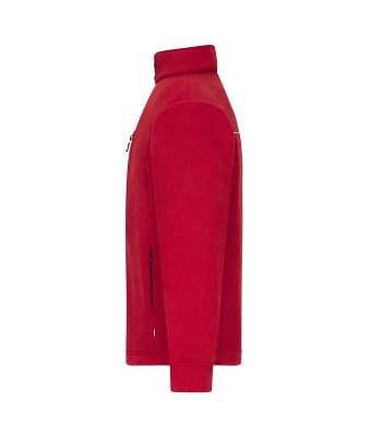 Unisex Fleece Jacket - Corduroy Look Rood 11799