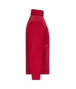 Unisex Fleece Jacket - Corduroy Look Rood 11799