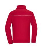 Unisex Fleece Jacket - Corduroy Look Rood 11799