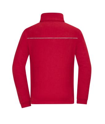 Unisex Fleece Jacket - Corduroy Look Rood 11799