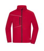 Unisex Fleece Jacket - Corduroy Look Rood 11799