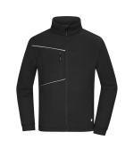 Unisex Fleece Jacket - Corduroy Look Zwart 11799