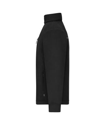 Unisex Fleece Jacket - Corduroy Look Black 11799