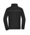Unisex Fleece Jacket - Corduroy Look Zwart 11799