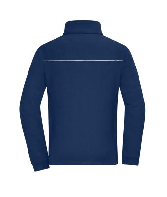 Unisexe Veste polaire -look velours côtelé Marine 11799