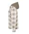Unisex Workwear Check Shirt Jacket Stoffig-bruin/cement 12008
