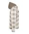 Unisex Workwear Check Shirt Jacket Stoffig-bruin/cement 12008