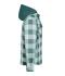 Unisex Workwear Check Shirt Jacket Industrial-green/foggy-grey 12008