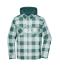 Unisex Workwear Check Shirt Jacket Industrial-green/foggy-grey 12008