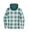 Unisex Workwear Check Shirt Jacket Industrial-green/foggy-grey 12008