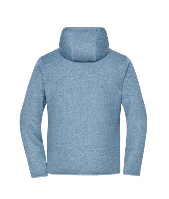 Unisex Workwear Knitted Fleece Jacket Staal-blauw-melange/natuur 12032