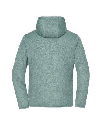 Unisex Workwear Knitted Fleece Jacket Foggy-green-melange/nature 12032