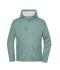 Unisex Workwear Knitted Fleece Jacket Foggy-green-melange/nature 12032