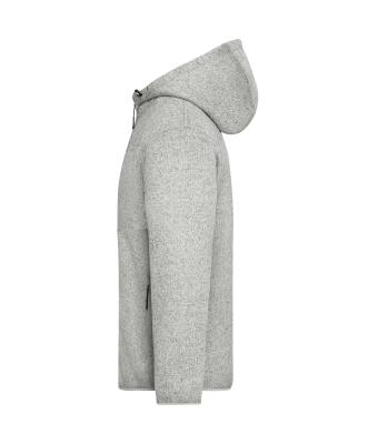 Unisex Workwear Knitted Fleece Jacket Cement-melange/natuur 12032