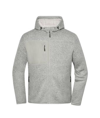 Unisex Workwear Knitted Fleece Jacket Cement-melange/natuur 12032