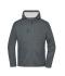 Unisex Workwear Knitted Fleece Jacket Metaal-grijs-melange/natuur 12032
