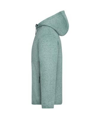 Unisex Workwear Knitted Fleece Jacket Mistig-groen-melange/natuur 12032