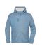 Unisex Workwear Knitted Fleece Jacket Staal-blauw-melange/natuur 12032