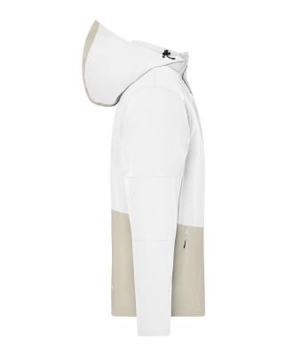 Unisexe Veste de pluie imperméable pour vêtements de travail Blanc/ciment 12028