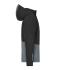 Unisexe Veste de pluie imperméable pour vêtements de travail Noir/gris-métal 12028