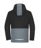 Unisexe Veste de pluie imperméable pour vêtements de travail Noir/gris-métal 12028