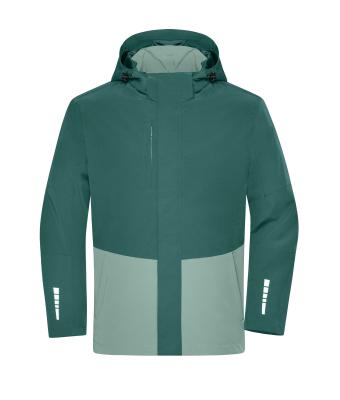 Unisex Workwear Hardshell Rainjacket Industrieel-groen/mistig-groen 12028