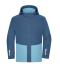 Unisex Workwear Hardshell Rainjacket Diep-blauw/staal-blauw 12028