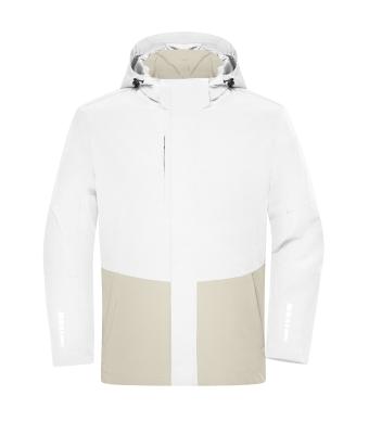 Unisex Workwear Hardshell Rainjacket Wit/cement 12028