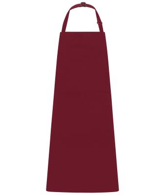 Unisex Apron with Bib Wijnrood 11169