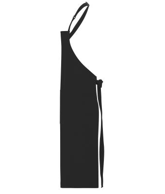 Unisex Apron with Bib Zwart 11169